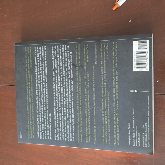 David Rosengarten "Taste" Cookbook - Picture 4 of 6